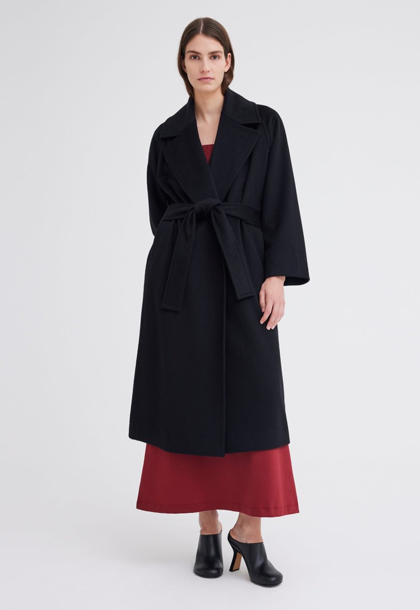 Jac + Jack Elite Cashmere Coat - Black